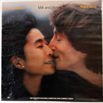 JOHN LENNON MILK AND HONEY orig. dt. Polydor-Merchandise Promo-Poster von 1984 