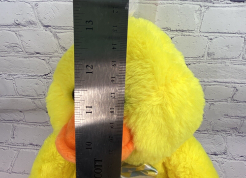 Yellow Duck Easter Plush Stuffed Animal with Bow 12 inch - Picture 10 of 13