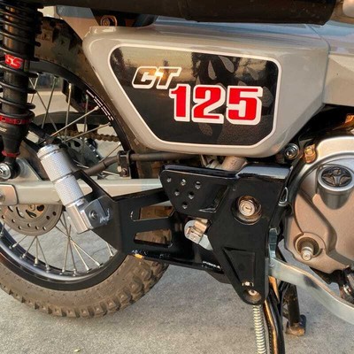 Rear Passenger Footrest Foot Peg Bracket Set for Honda Monkey 125 V2