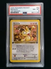 Graded PSA 8 MEOWTH #62 2000 Pokemon Rocket 1ST EDITION NM - MT