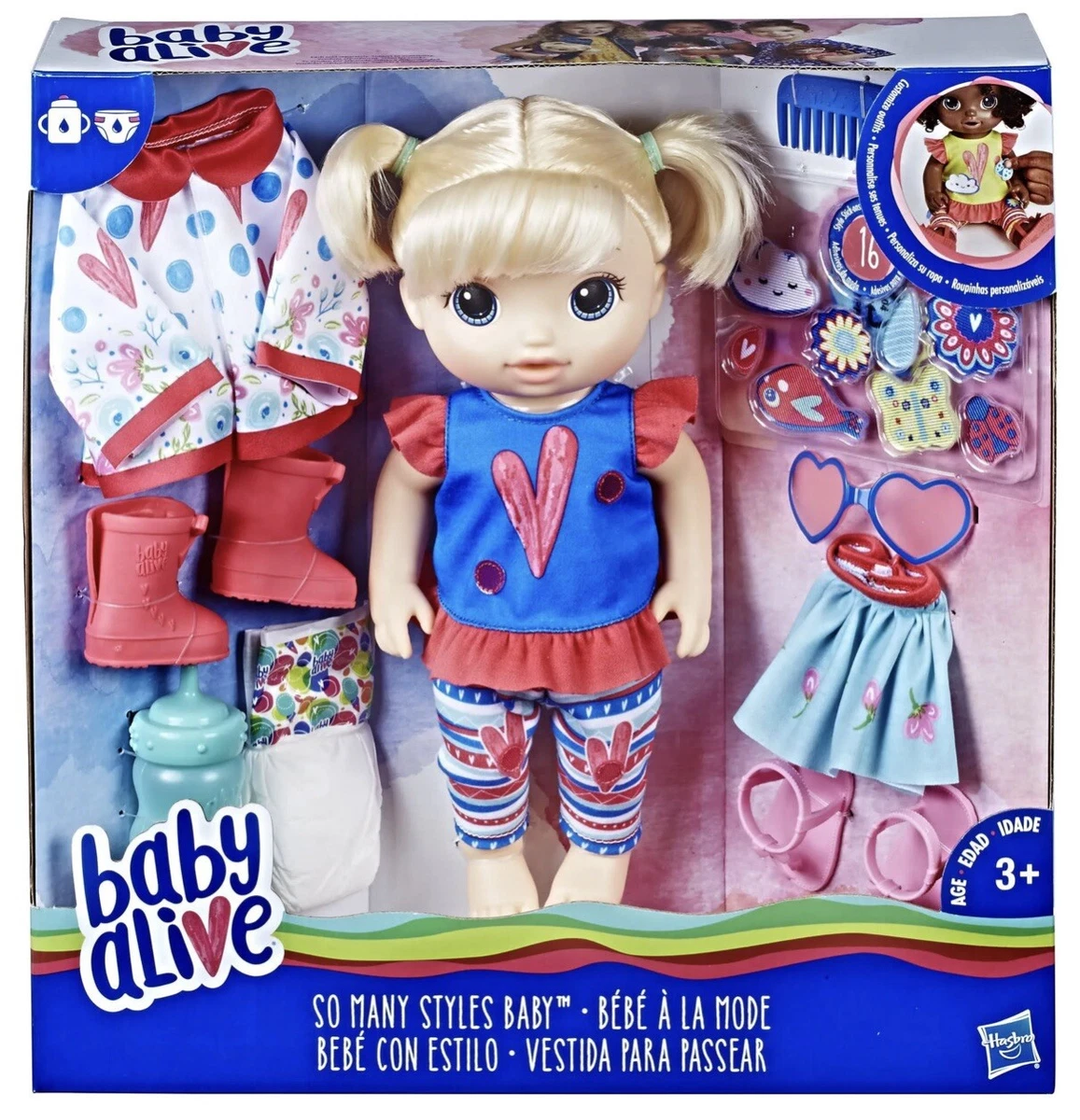 Baby Alive So Many Styles Blond Baby Doll E2101 eBay