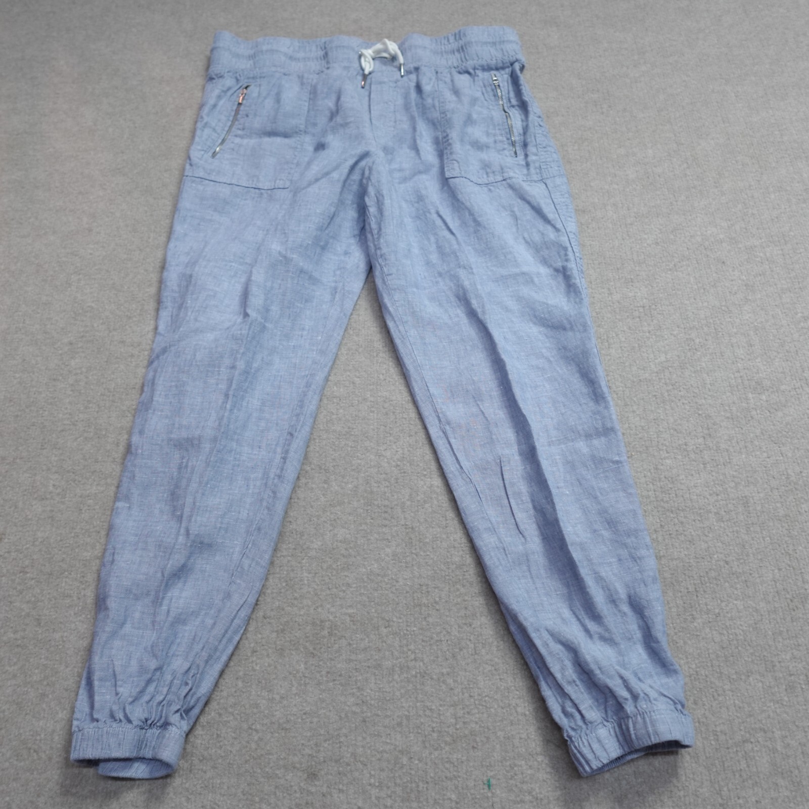 Athleta Pants 16 Blue Cabo Linen Jogger