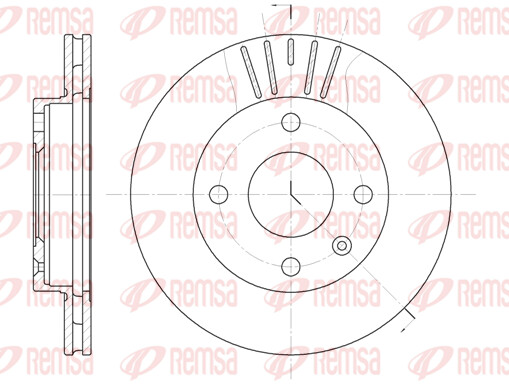 Remsa 2X Bremsscheibe Vorne Ø239.5 BelüFtet FüR Ford Ka Rb_ 1.3I 1.6I Fiesta Iv-image