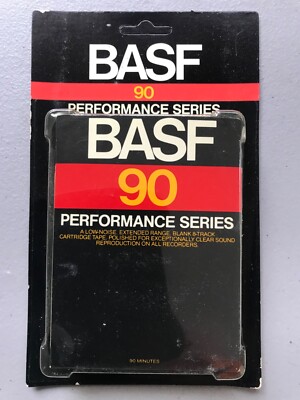 Vintage BASF Blank 8-Track Tapes 90 min Performance Series New And Sealed