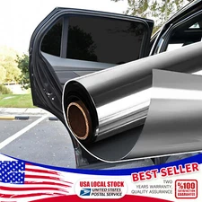 Black VLT 5% 197" x 20" Office Home Car Glass Uncut Roll Tint Window Film USA