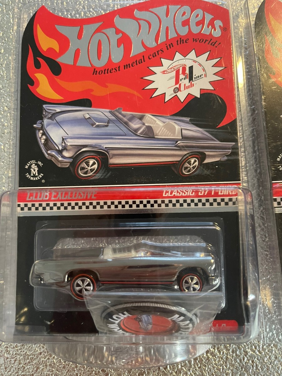 Hot Wheels '57 T-BIRD Real Riders 未開封 Hot Wheels Real Riders '57 T-Bird Metalflake Red Gray Hubs