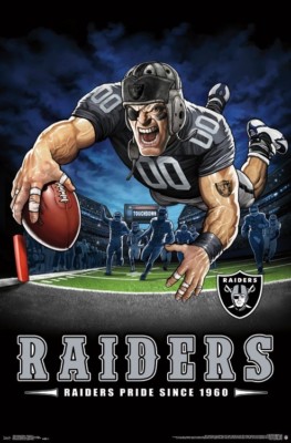 Las Vegas Oakland Raiders RAIDERS PRIDE SINCE 1960 TD Dive NFL