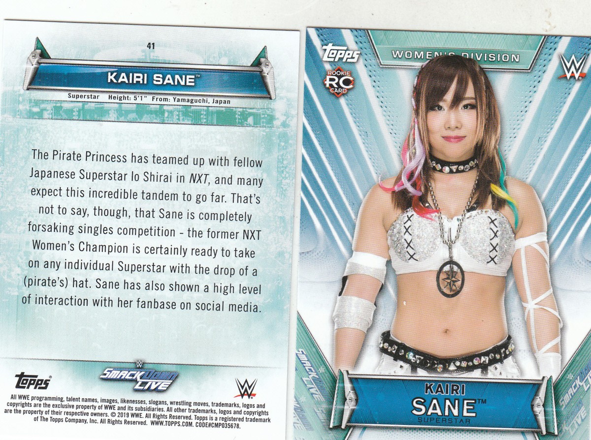 2019 WWE Womens Division #41 Kairi Sane ROOKIE CARD | eBay