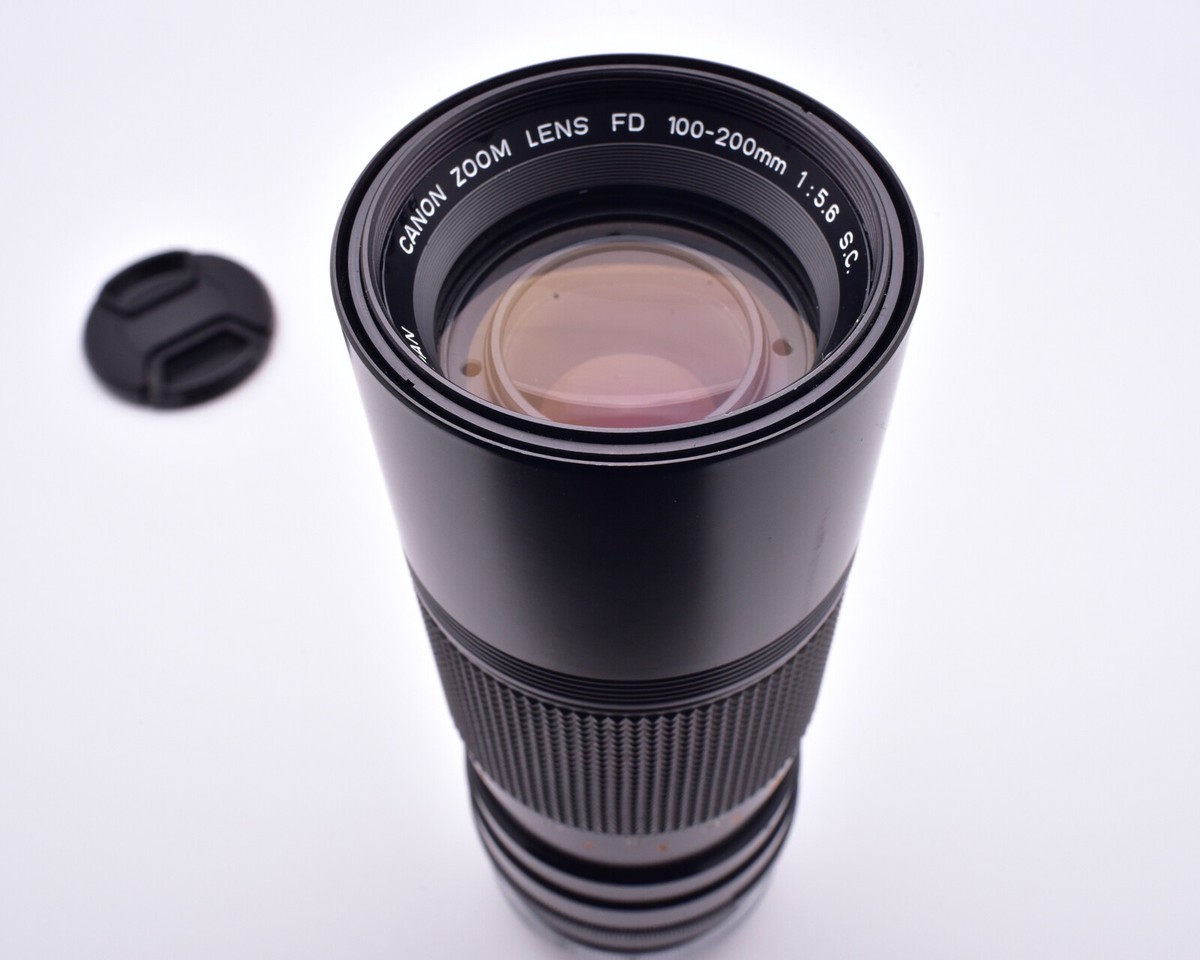 Canon Zoom Lens FD 100-200mm f/5.6 S.C. with Caps READ (#8957) | eBay