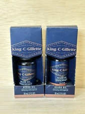 Lot Of 2 -King C.Gillette Mens Beard Oil with...
