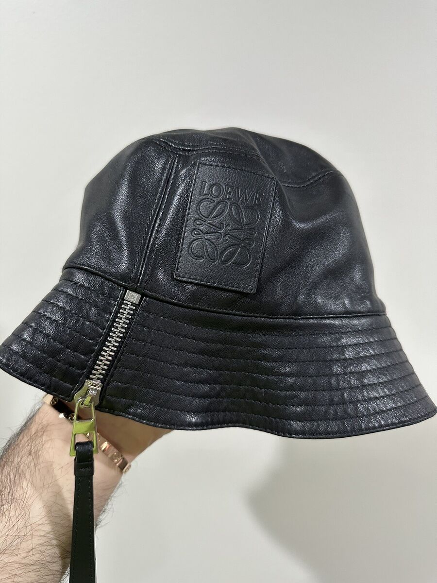 LOEWE Black Leather Bucket Hat | eBay LOEWE Black Leather Bucket Hat | eBay