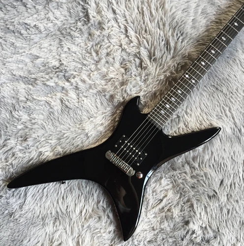 Custom Stealth Chuck Schuldiner Electric Guitar Black 24 Frets H Pickups Guitar