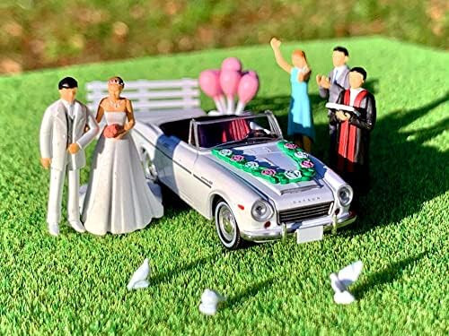 Tomytec Tomica Diocolle 64 Car Snap 13a Wedding Datsun 1600 Sports
