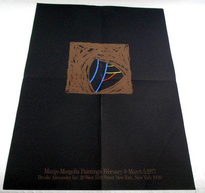 Vintage 1977 Margo Margolis Art Exhibition Mailer Brooke Alexander 