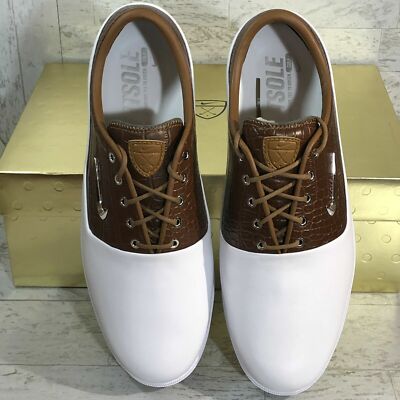 New Nike Men\'s Air Zoom Victory Tour Mens Golf Cleats WCT AQ1478 101 Nike Air Zoom Victory Tour Golf Shoes Cleats White Tan  main image 4