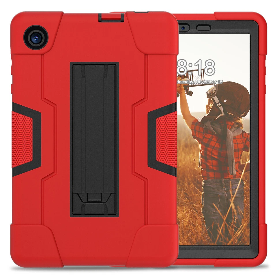 For TCL TAB 8 / TCL TAB 8 LE 8" Tablet Shockproof Hard Bumper Cover Stand Case - Image 2 of 4