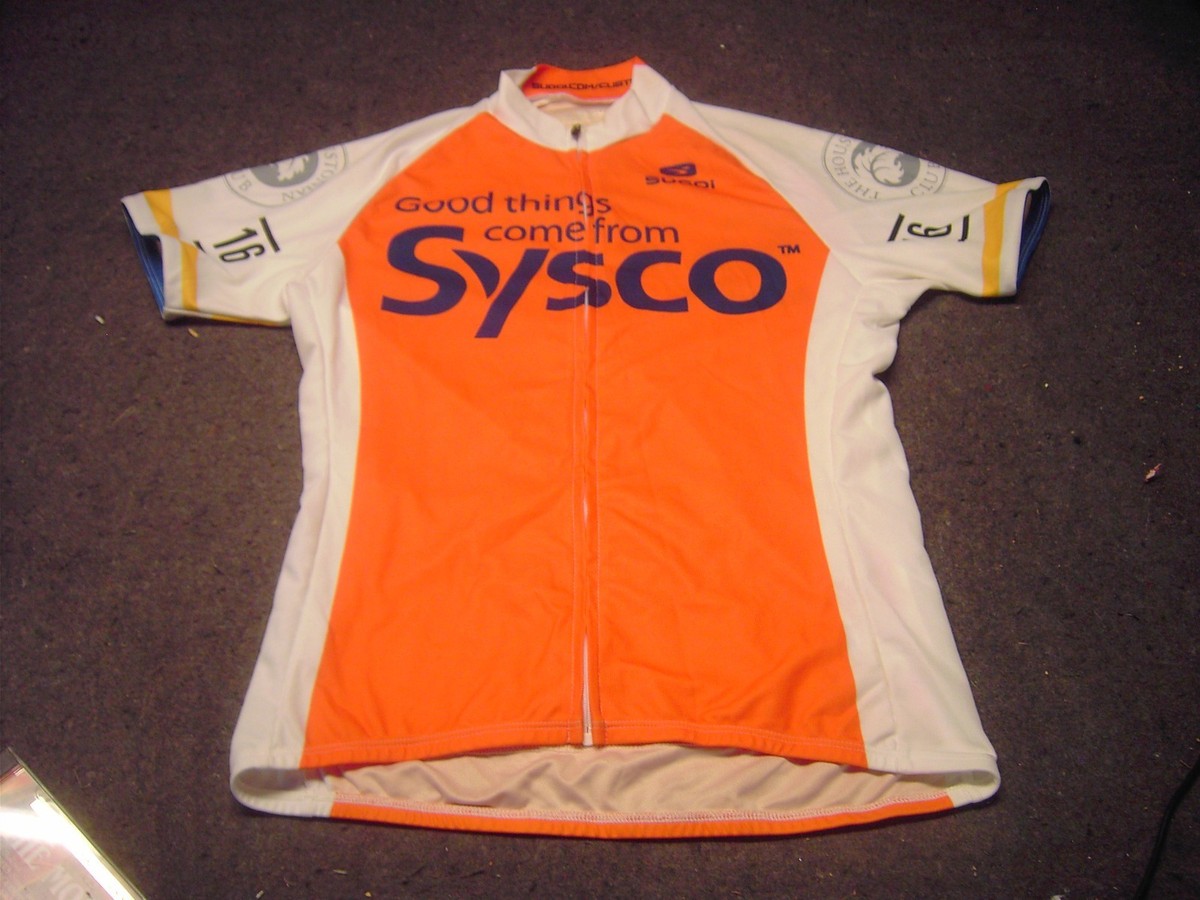 Cuerpo cumpleaños negativo SYSCO The HOUSTONIAN CLUB Sh Sleeve SUGOI cyclist Evolution Jersey Women Sz S/P | eBay Cuerpo cumpleaños negativo SYSCO The HOUSTONIAN CLUB Sh Sleeve SUGOI cyclist Evolution Jersey Women Sz S/P | eBay