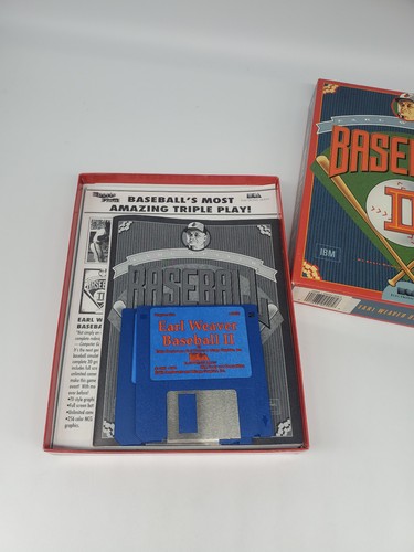 Earl Weaver Baseball ll 2 PC 3.5" Floppy Electronic Arts Incomplete - Tested - Picture 21 of 21