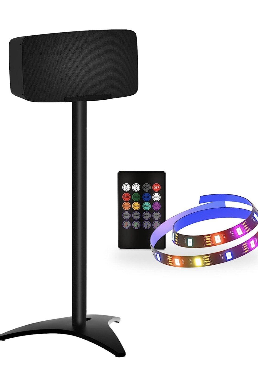 For Sonos Five & Play 5 Speaker Stands With Led Strip Lights