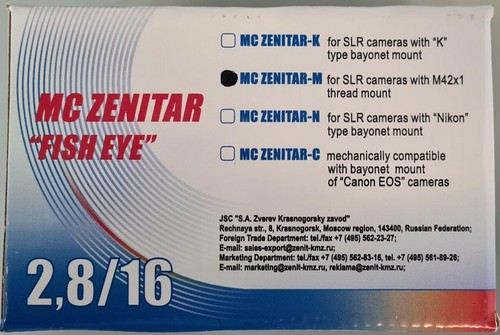 Zenitar MC FishEye 2,8/16 V M42 - Zdjęcie 7 z 8