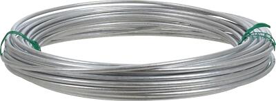 9 Gauge Galvanized Silver Wire for DIY Projects Garden Workshop and Fencing