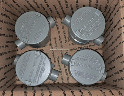 4 NEW KILLARK GECCT-2 HAZARDOUS LOCATION CONDUIT OUTLET BODY SIZE 3/4''