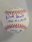 Dick Groat Signed Baseball With Inscriptions JSA CoA Q23675
