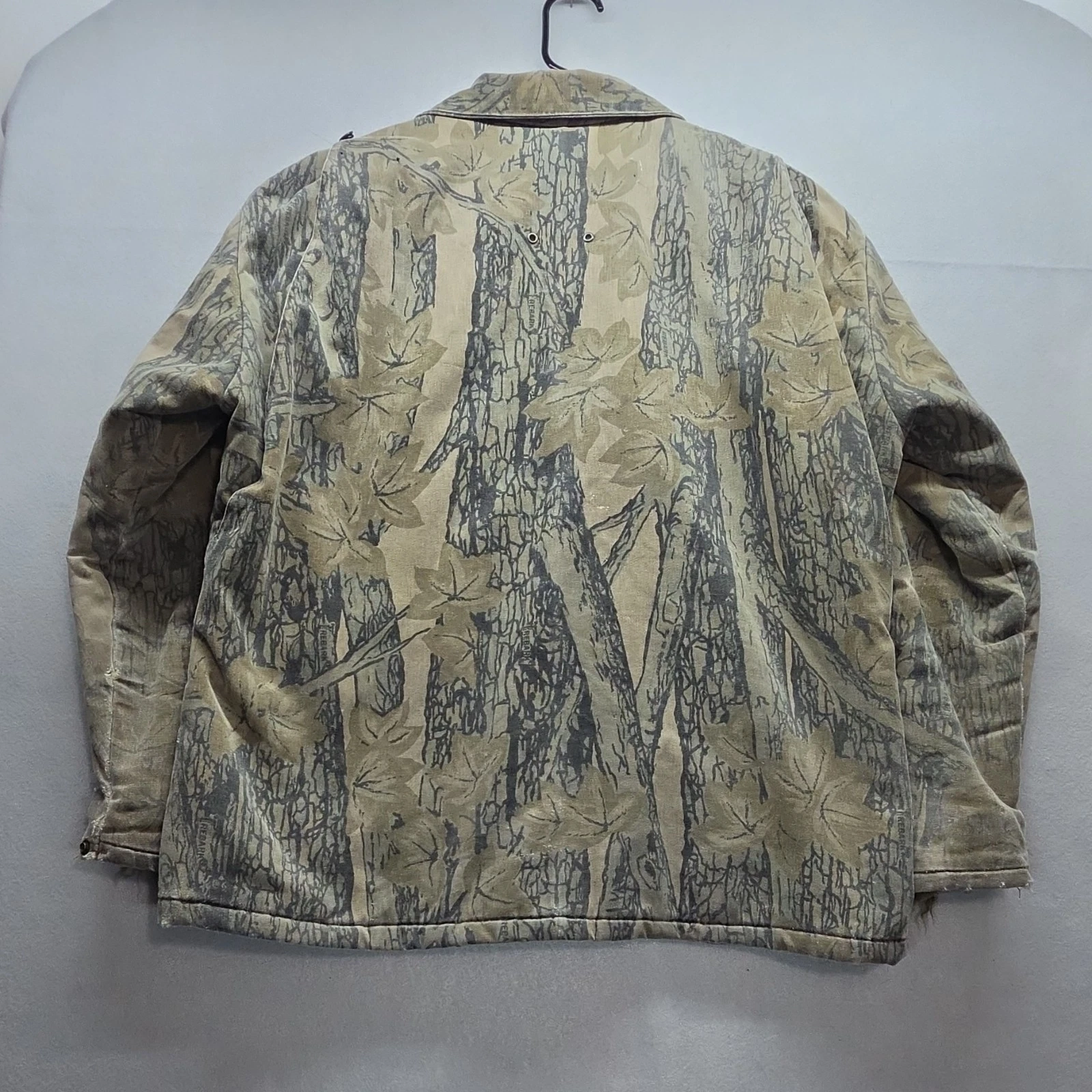 VTG 90s Mossy Oak Treestand Camo Jacket Mens Medium 3 Pocket Field Hunting Coat - product detail image 10