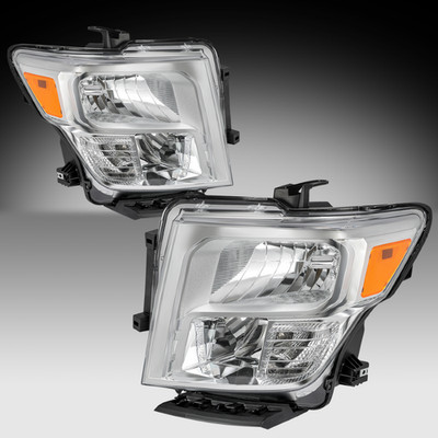 For 2016-2024 Nissan Titan|Titan XD Halogen Headlights Assembly Headlamps Pair