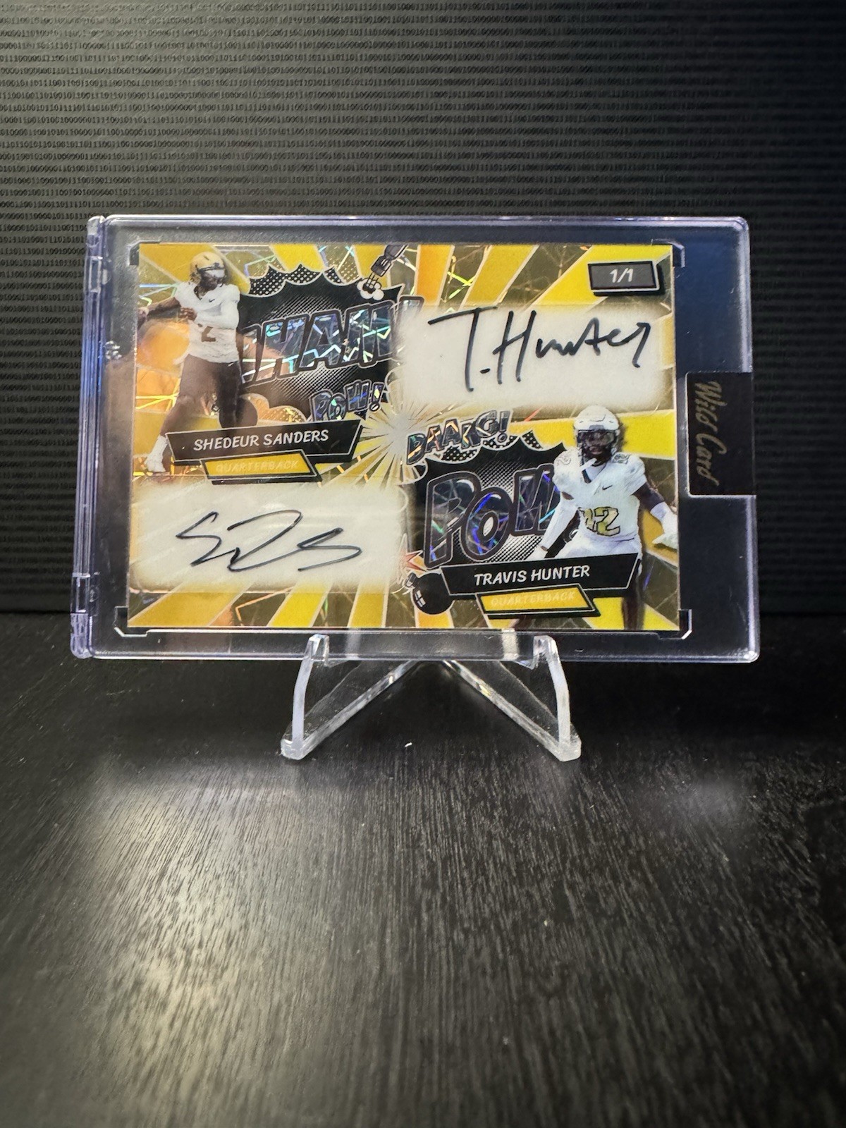 💥-2024 Wild Card Just the Hits - TRAVIS HUNTER/SHEDEUR SANDERS - 1/1 Dual Auto