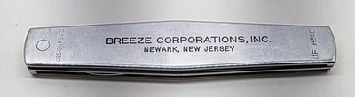 Breeze Corp. Newark New Jersey AEROSPACE Letter Opener Scissors Executive Line