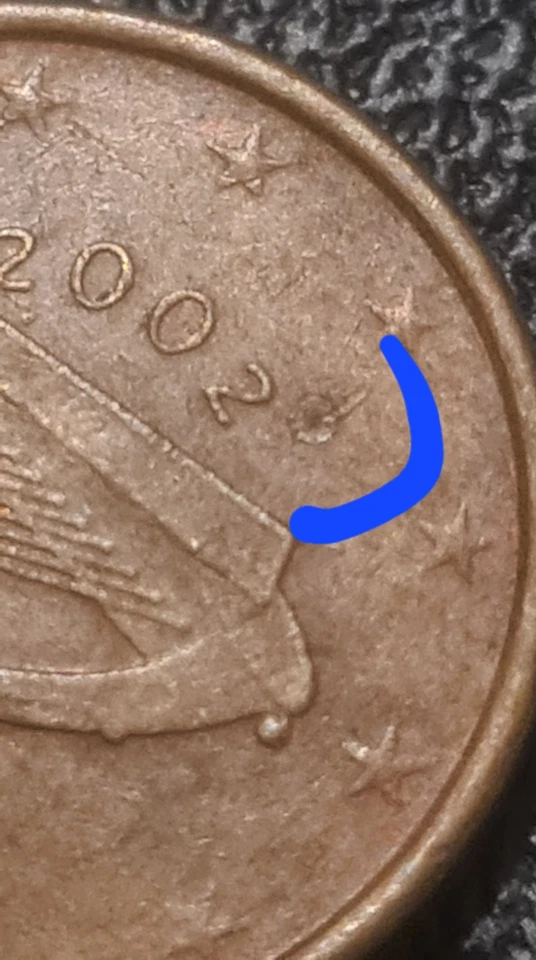 Pièce 1 centimes 2002 irlande trèfle inversé rare et recherché - Photo 3/3