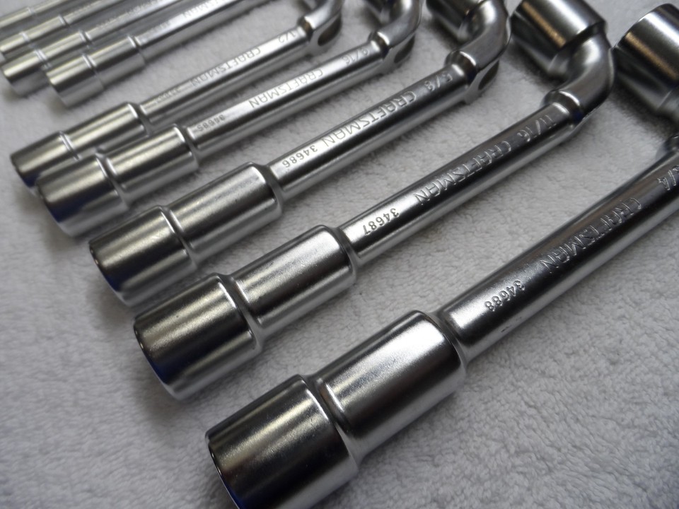 Craftsman Professional Angled Socket Wrench Set, 6pt / 12pt, NOS France ...