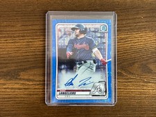 2020 Shea Langeliers Bowman Chrome Blue /150 Mojo Auto #BMA-SL