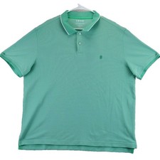 IZOD Advantage Performance Mens Short Sleeve Polo Shirt Aqua Green Stretch XXL