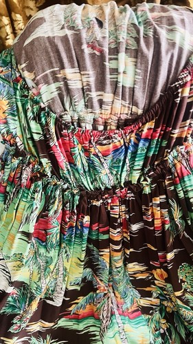 Ralph Lauren Sun Halter Mini Dress Surfing Beach Hawaiian Tropical Juniors Sz 16 - Picture 8 of 17