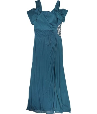 Alex Evenings Mujer Adornado Drapeado Funda Vestido, Pavo Real, 12 - Imagen 1 de 3