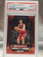 2024-25 Monopoly Prizm Yao Ming Red Question Mark SSP #LEG9 PSA 10 Pop1