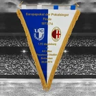 1. FC Magdeburg v AC Milan UEFA Cup Winners' Cup Pennant 1974 Size 48 cm x 36 cm