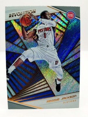 2018-19 Panini Revolution Reggie Jackson #86 Holo Detroit Pistons 