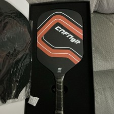 New Edgeless Thin Small Grip Carbon Fiber Thermoformed Pickleball Paddle, Orange