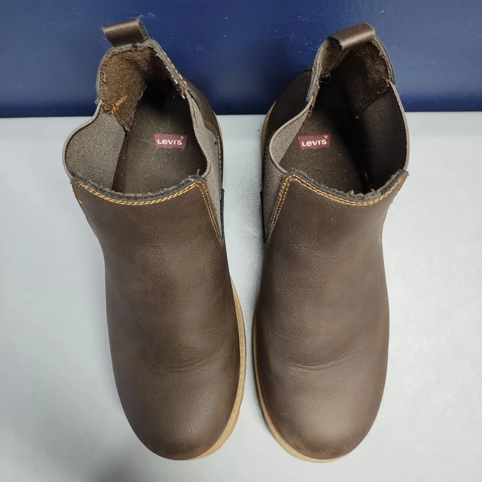 Levi's Chelsea Botas Niños 7 Marrón Superior Puntera de Acero Sintético Pull On 539933-02B1 Foto 4 de 4