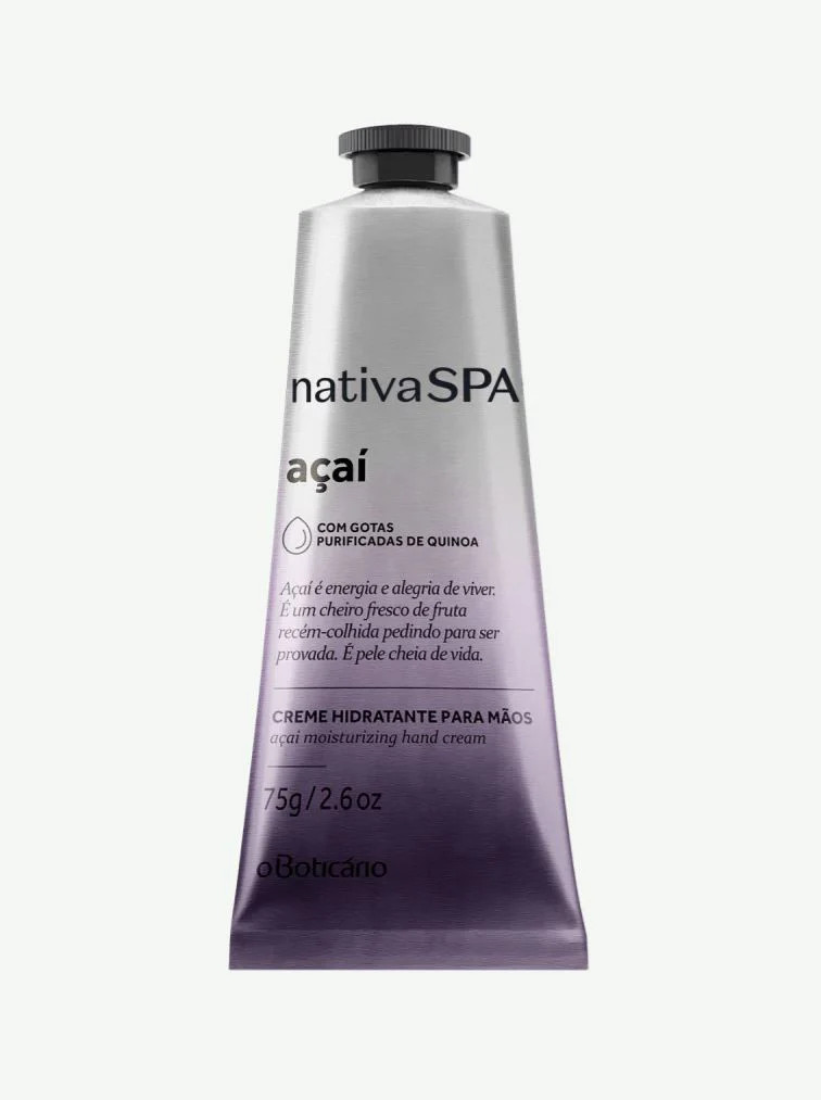 O Boticário Nativa Spa Açaí Moisturizing Hand Cream 75g