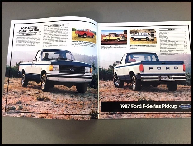 1987 Ford F-Series Pickup Truck 24-page Sales Brochure Catalog F-150 F-250 F-350 Foto 2 de 4