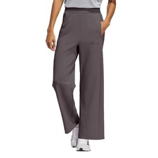 Adidas Women's M Wide-Leg Athletic Pants Gray Polyester Blend K1266
