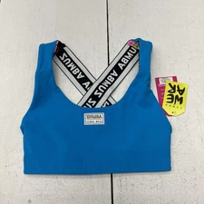 Zumba Wear Sports Bra Womens Small Spicy Upbeat Crossback Seaside Surf Z1T000531