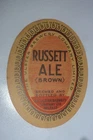 ie. .Ireland ULSTER Brewery Belfast old beer lable RUSETT ALE