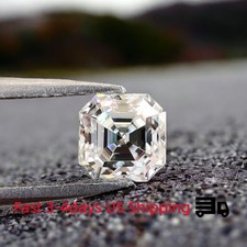 US 1-8pcs Asscher D Color Excellent Cut 0.3-4ct VVS1 GRA Loose Moissanite