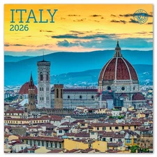 Italy Mini Wall Calendar 2026 7 x 7