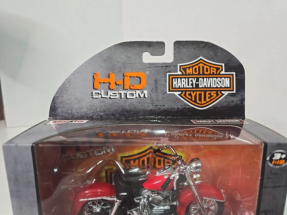 MAISTO HARLEY DAVIDSON 1958 FLH DUO GLIDE SERIE 33 MOTOCICLETA 1:18 H-D PERSONALIZADA Foto 2 de 4